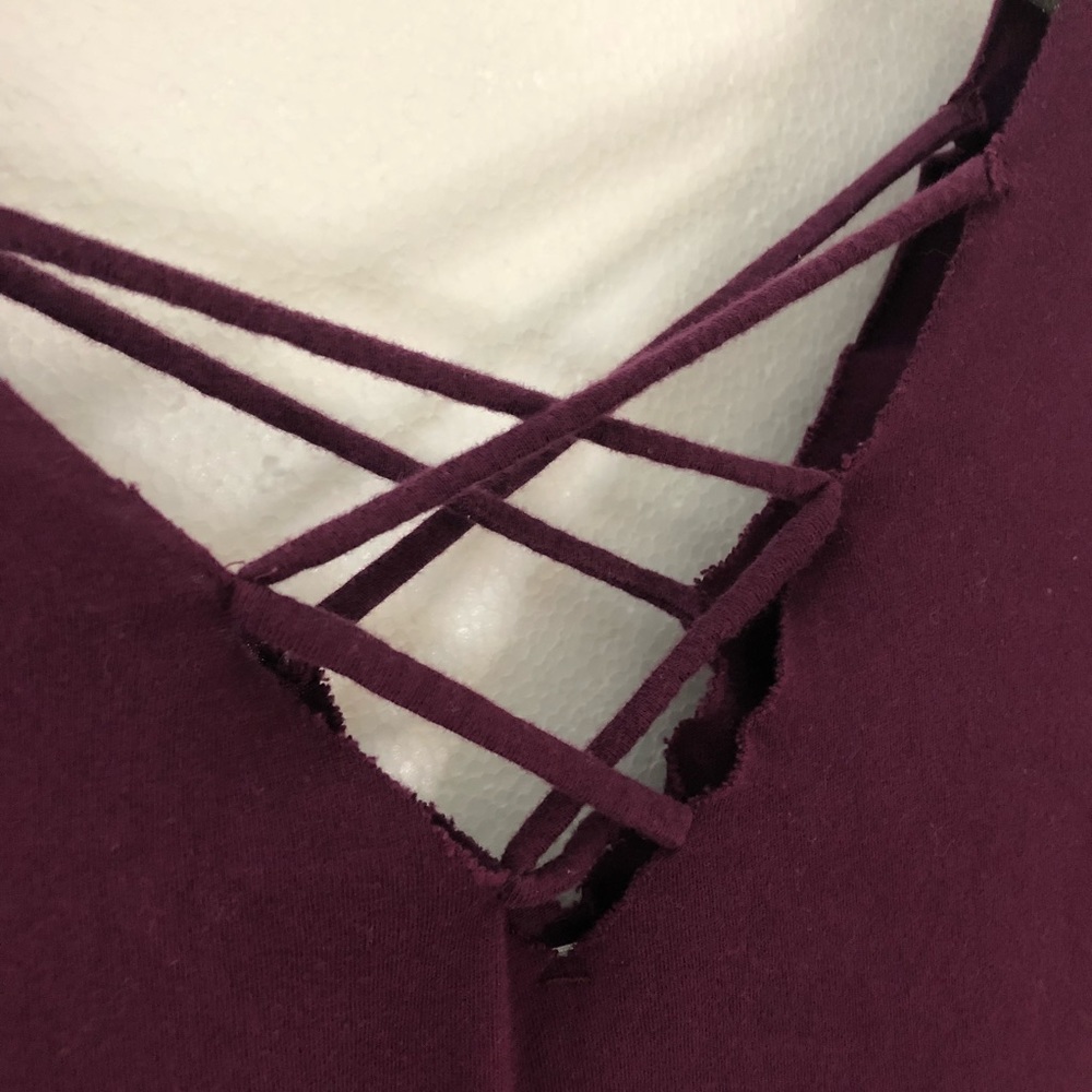 PINK Victoria’s Secret Criss Cross Neckline Tee - Picture 4 of 8